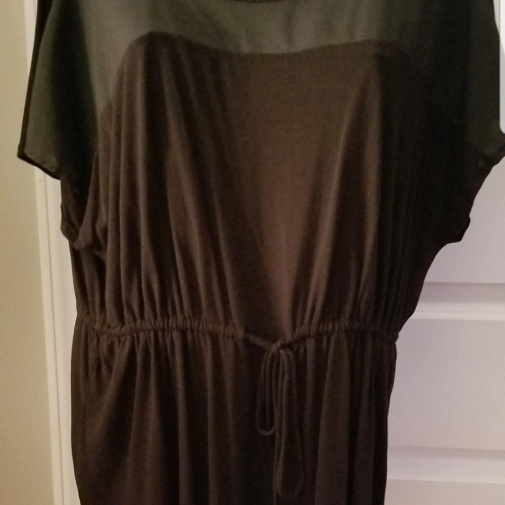 Black top with draw string